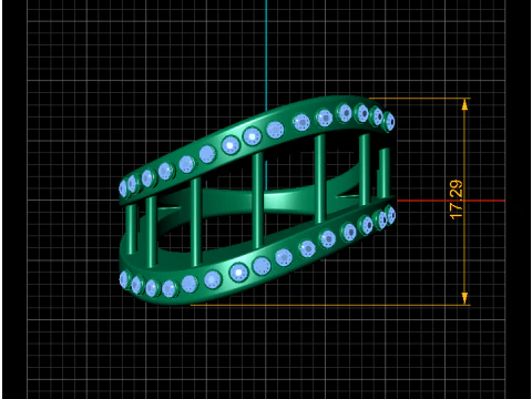3D Gold Ring 3D Printable Model 3D Print Model
