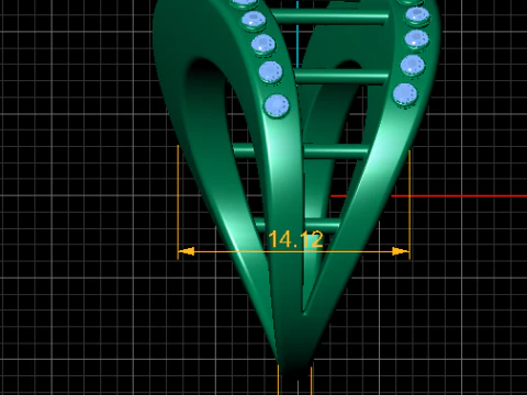 3D Gold Ring 3D Printable Model 3D Print Model