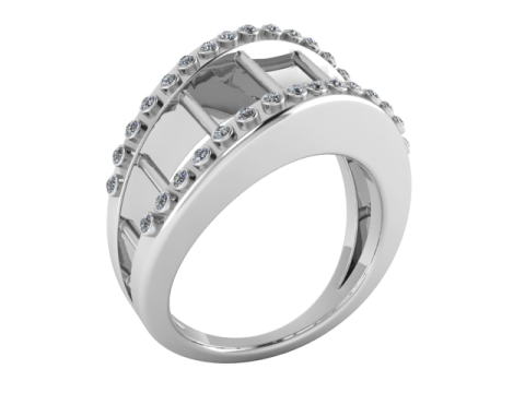 3D Gold Ring 3D Printable Model 3D Принт Модель