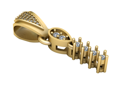 3D GOLD PENDANT 3D Druckmodell