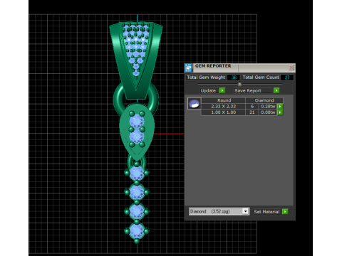 3D GOLD PENDANT 3D Druckmodell