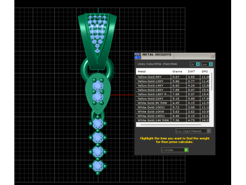 3D GOLD PENDANT 3D Druckmodell