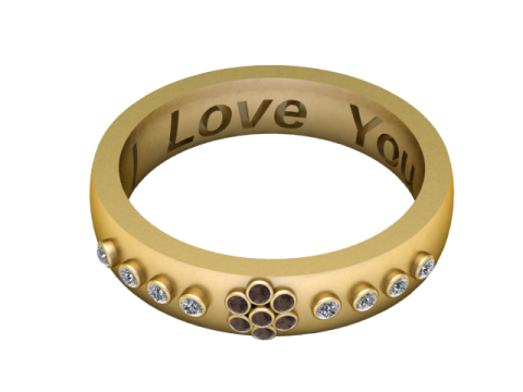 3D GOLD BRACLETS PENDANT 3D Print Model