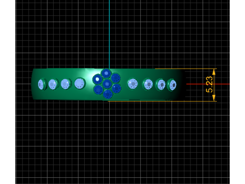 3D GOLD BRACLETS PENDANT 3D Print Model