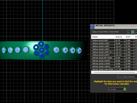 3D GOLD BRACLETS PENDANT Model Cetak 3D