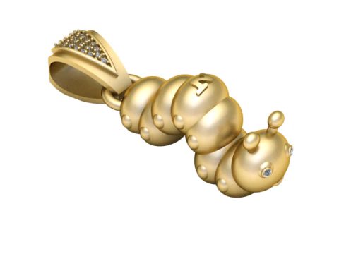 INSERIRE IL PENDENTE IN ORO Modello di stampa 3D