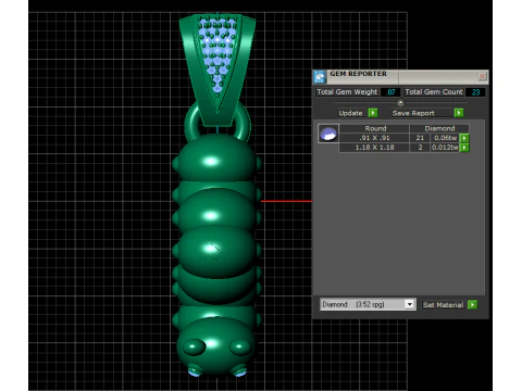 INSERT GOLD PENDANT 3D Print Model