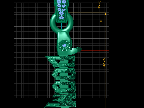 WOOD DESIGN GOLD PENDANT 3D Принт Модель