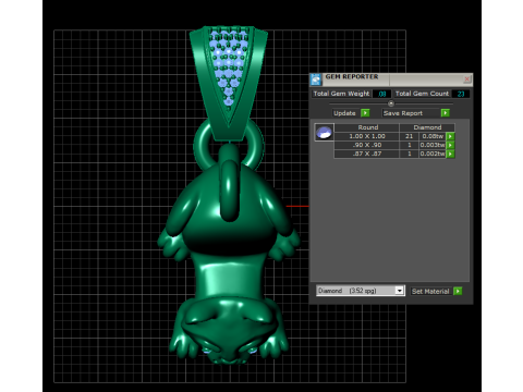 CAT GOLD PENDANT 3D 打印模型