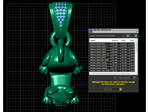 CAT GOLD PENDANT 3D 打印模型