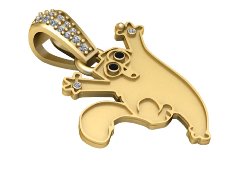 भूत पेंडेंट 3D प्रिंट मॉडल