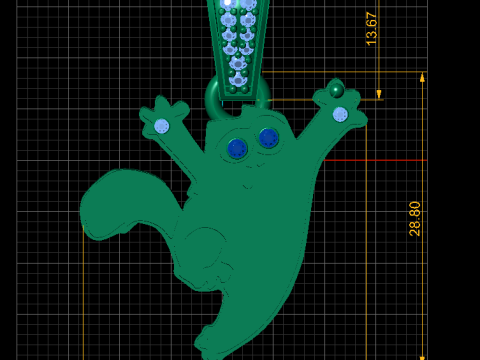 GHOST PENDANT Model Cetak 3D