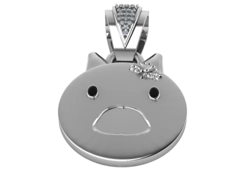 CAT FACES PENDANT 3D Print Model