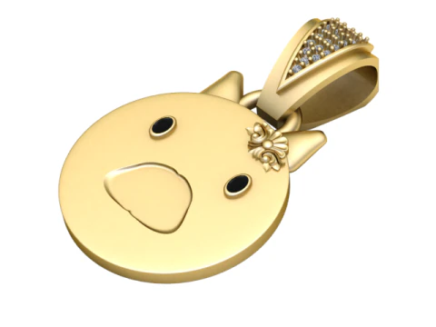 CAT FACES PENDANT 3D Print Model