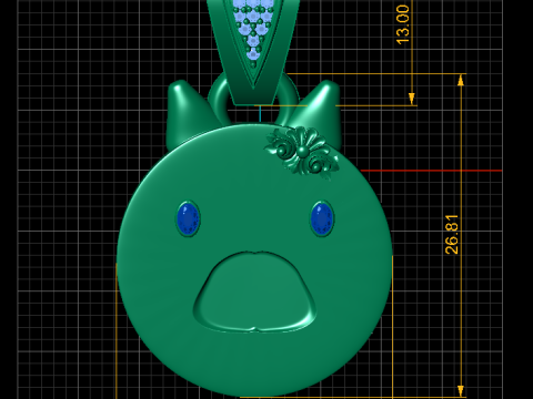 CAT FACES PENDANT 3D Принт Модель