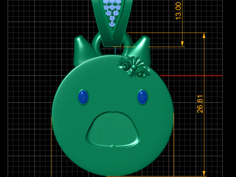 CAT FACES PENDANT 3D Print Model