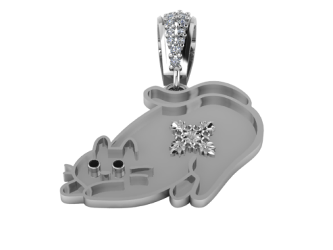 CAT PENDANT 3D 打印模型