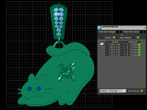 CAT PENDANT 3D 打印模型
