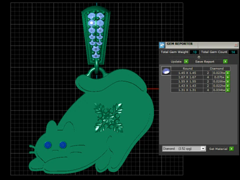 CAT PENDANT 3D Print Model