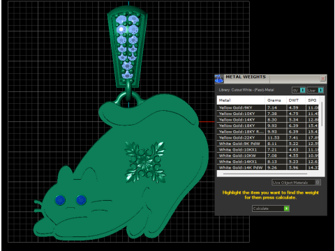 CAT PENDANT 3D 打印模型
