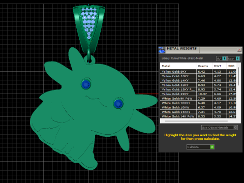 CAT GOLD PENDANT 3D 프린트 모델