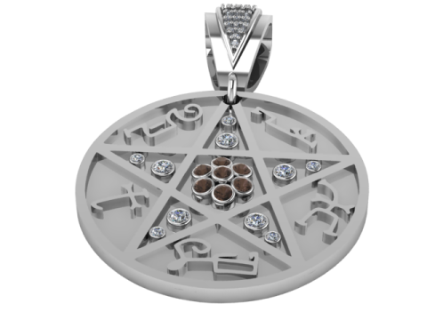 ROUND GLD PENDANT Modelo de impresión 3D