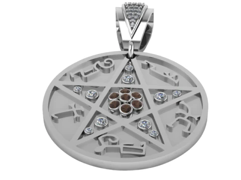 ROUND GLD PENDANT 3D Print Model
