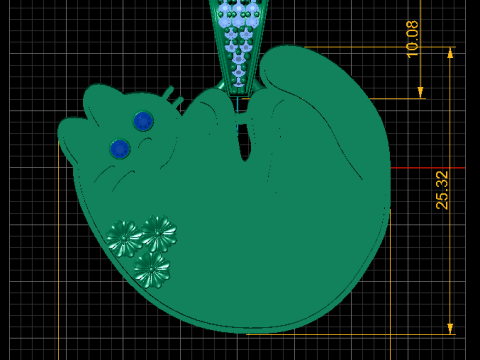 CAT PENDANT 3D 打印模型