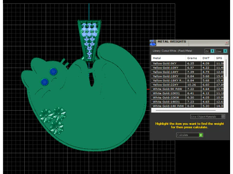 CAT PENDANT 3D Print Model