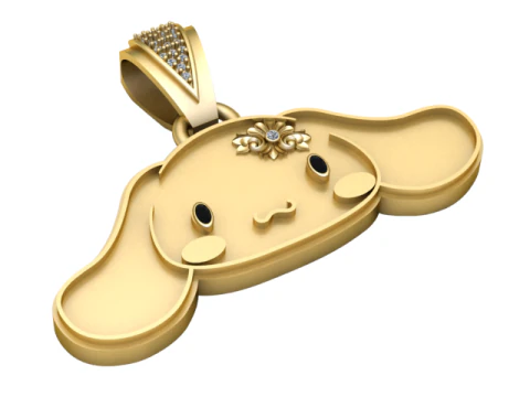 CIONDOLO VOLTI DI CANE Modello di stampa 3D