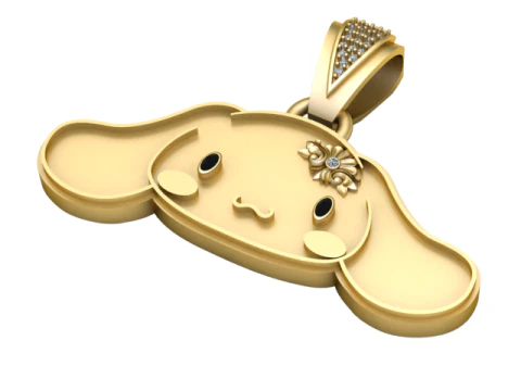 DOG FACES PENDANT 3D Print Model