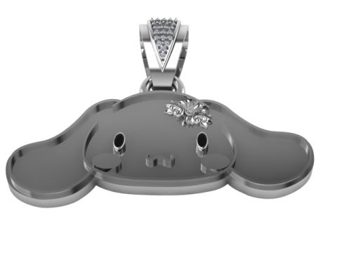 DOG FACES PENDANT 3D 打印模型