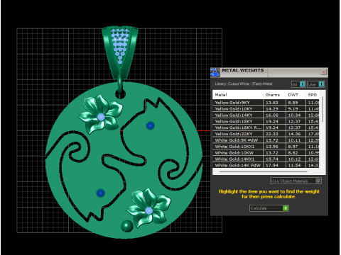 ROUND CAT PENDANT 3D Print Model