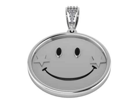 EMOJI GOLD PENDANT 3D Print Model