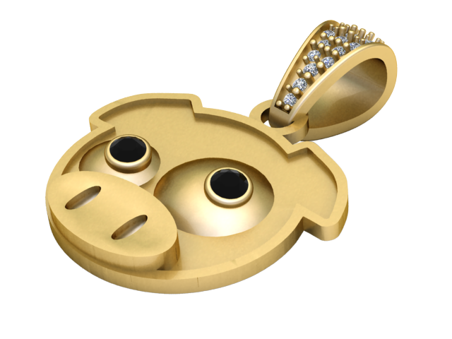 FACES PENDANT Modello di stampa 3D .c4d .max .obj .3ds .fbx .stl .blend