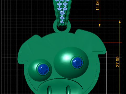 FACES PENDANT Modello di stampa 3D