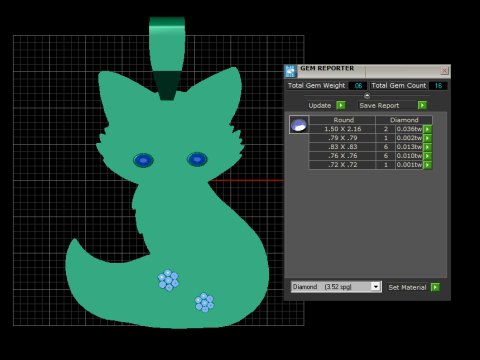 CAT GOLD PENDANT 3D Принт Модель