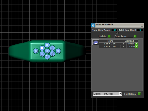 3D GOLD RING 3Dプリントモデル