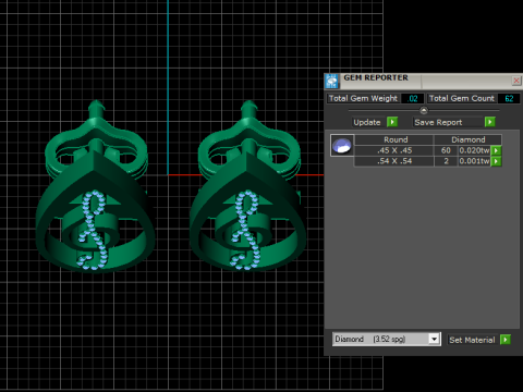 3D GOLD EARRING 3D Принт Модель