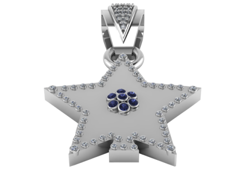 凝视金吊坠 3D 打印模型