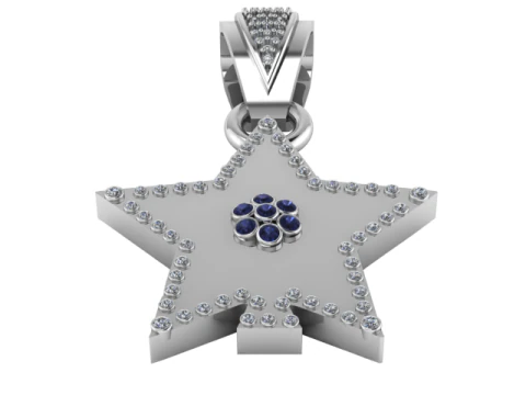 STARING GOLD PENDANT 3D Print Model