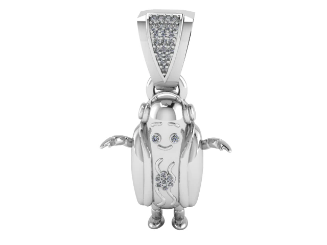 ЗАБАВНЫЙ КУЛОН 3D Принт Модель .c4d .max .obj .3ds .fbx .stl .blend 