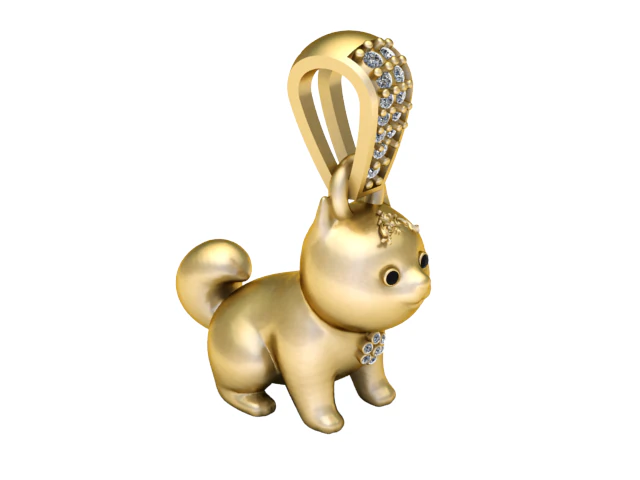 DOG PENDANT 3D Print Model .c4d .max .obj .3ds .fbx .stl .blend 