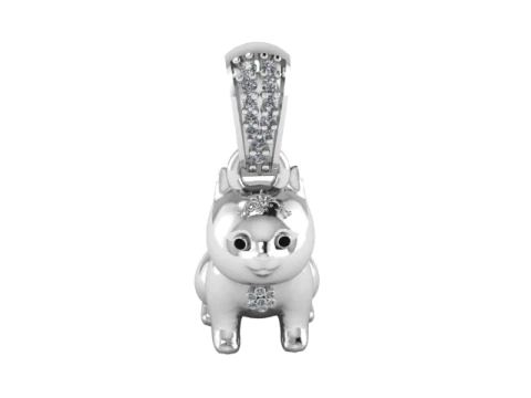 DOG PENDANT 3D Print Model