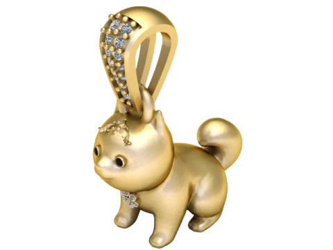 DOG PENDANT 3D Print Model