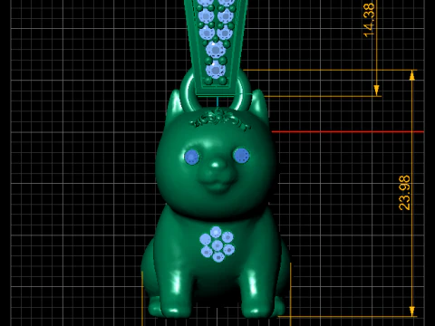DOG PENDANT 3D Print Model