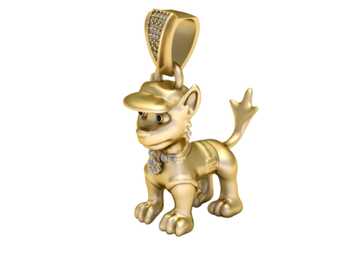 Dog Pendant Modello di stampa 3D