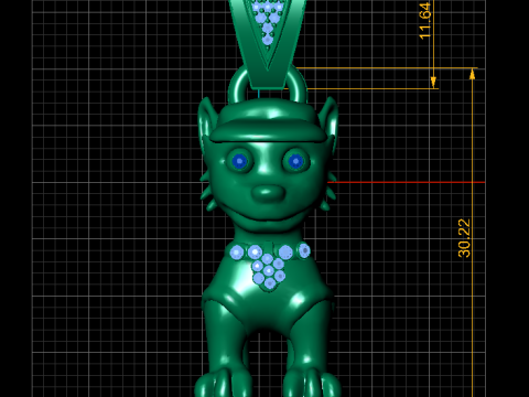 Dog Pendant Modello di stampa 3D