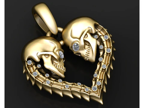 PENDENTIF COEUR Modèles 3D en vedette