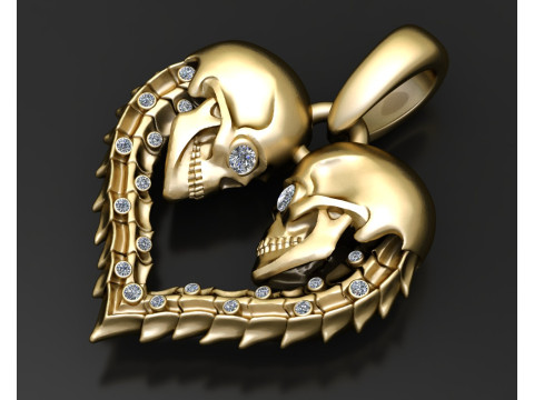 HEART PENDANT Model Cetak 3D